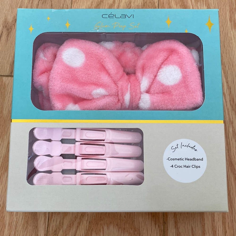 Celavi Bow headband & Hair Clip Set